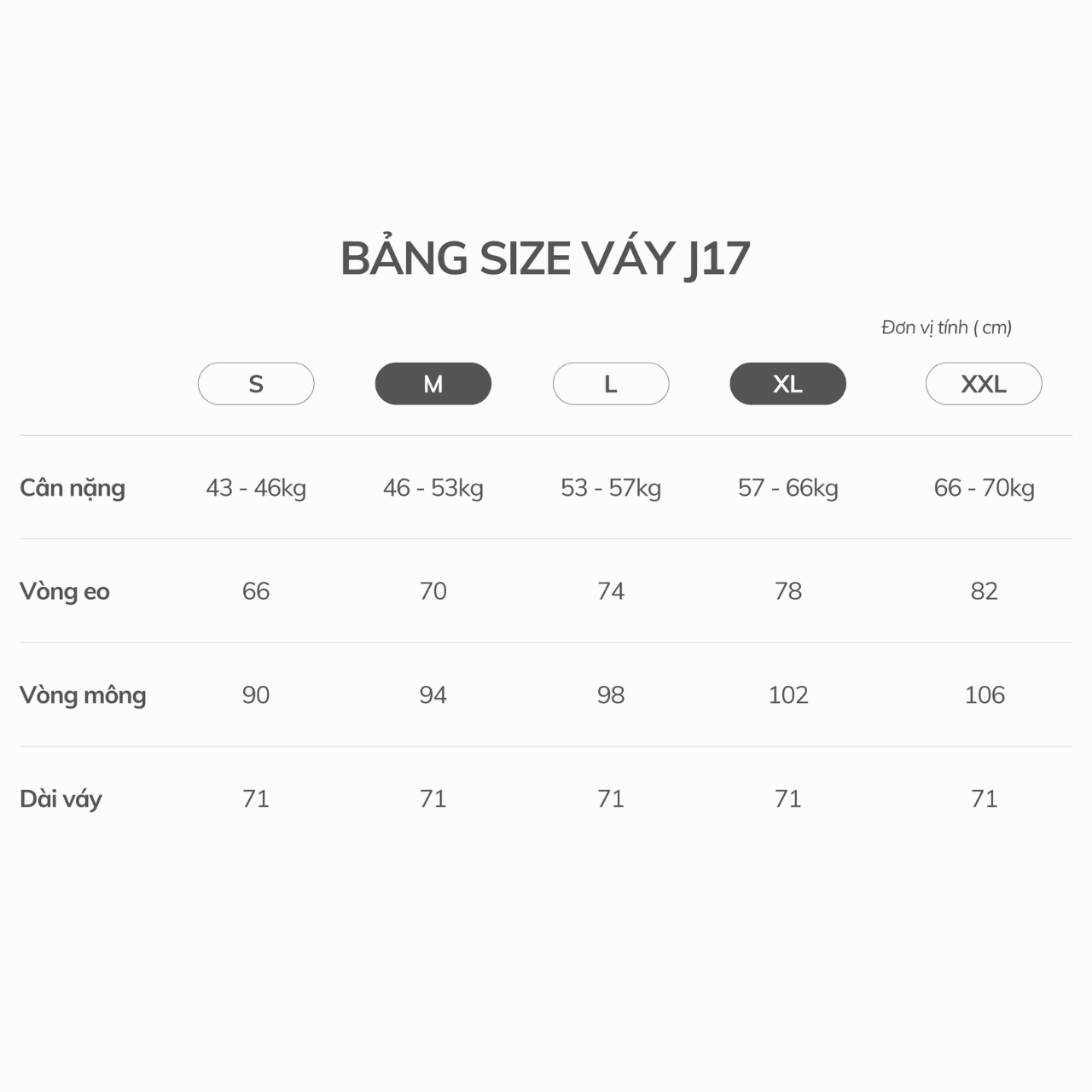 bang size J17 web